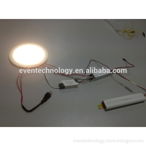 18W Led downlight emergency module and 6V 4Ah battery pack 100% output